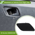 thumbnail image 3 of Unique Bargains Front Bumper Headlight Washer Nozzle Cover for Porsche Cayenne 2015-2017 Unpainted Front Right, 3 of 7