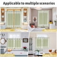thumbnail image 6 of Sage Green Greek Key Kitchen Curtains 72 Inch Length, Geometric Greece Ancient Farmhouse Geo Grommet Top Bedroom Living Room Curtains, Light Filtering Cafe Curtain Drapes 2 Panels Set 104''x72'', 6 of 9