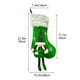 thumbnail image 3 of Bolsa de regalo navideña tejida para niños | Diseño de bastón de caramelo bordado | Decoración navideña colgante de 26 x 55 cm para chimenea o árbol, 3 of 5