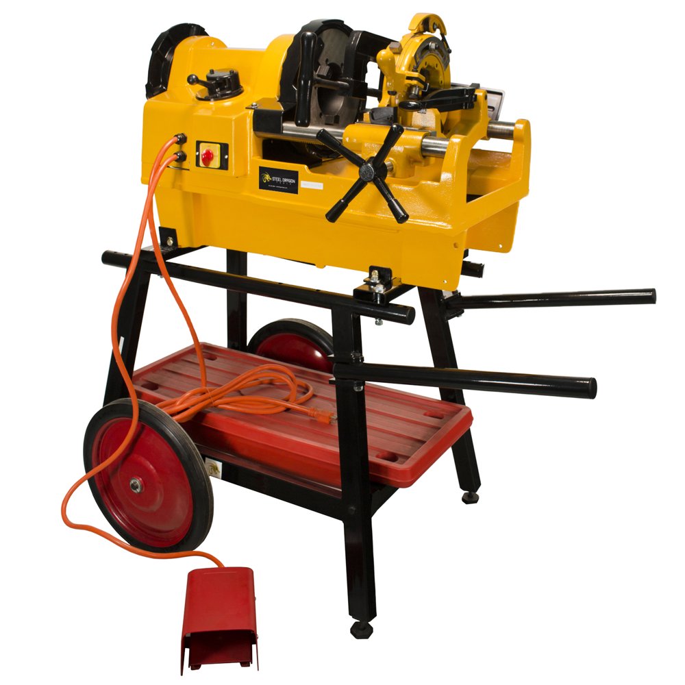 Steel Dragon Tools® 1224 Pipe Threading Machine 26092 and 150A Cart 92462