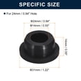 thumbnail image 3 of Unique Bargains 6 Pcs Black Plug Holes, H24 Rubber Button Plug for 23mm/0.91' Hole, 3 of 6