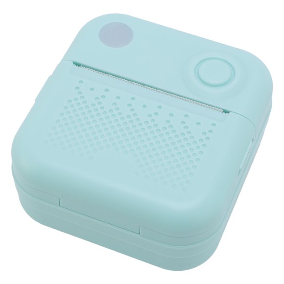 Photo Portable Thermal Printer Rechargeable Printing Machine for Photo Document Shipping Label Built in 1200mAh Battery Cyan