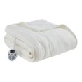 thumbnail image 1 of Serta 62" Polyester Fabric Fleece to Sherpa Heated Electric Blanket in Ivory, 1 of 10