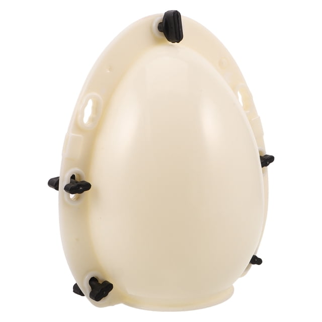 ColoMX Molde grande con forma de huevo: Molde de plástico gigante de 20 cm para chocolate, esculturas huecas de Pascua, huevos dorados rompibles, juegos de fiesta y exhibiciones de regalos.