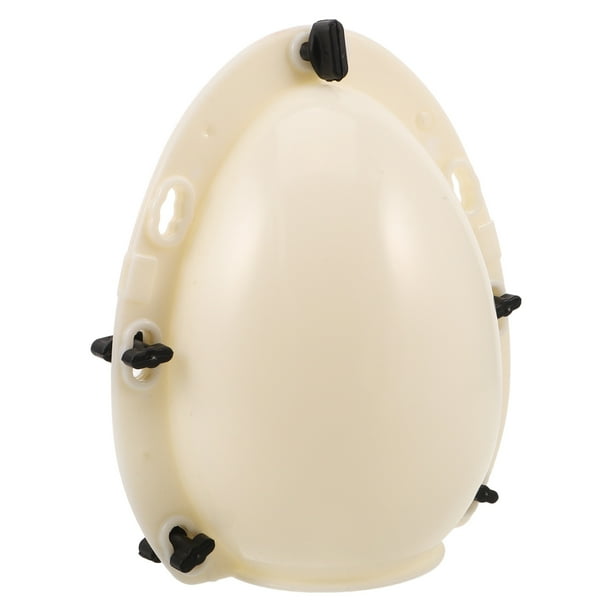 ColoMX Molde grande con forma de huevo: Molde de plástico gigante de 20 cm para chocolate, esculturas huecas de Pascua, huevos dorados rompibles, juegos de fiesta y exhibiciones de regalos.