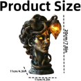 thumbnail image 6 of KOYPTL Medusa Christmas Table Decorations for Desktop Mantel Resin Figurine Night Light for Bedroom 7.8 Inch Aesthetic Christmas Decorations for Home Decor Xmas Gifts for Women Friends, 6 of 6