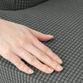 thumbnail image 2 of Maytalsory 3x Easy To Clean Sofa Cover With Elastic Band And Refresh Wingback Chair And Ottoman Stool Soft Winered, 2 of 6