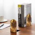 thumbnail image 5 of Sikiie Golden Pig Cloud Fantasy Bookends 1 Pair, Wood Bookends for Shelves, Book Ends for Shelves, Book Shelf Holder for Home Office, 5 of 7