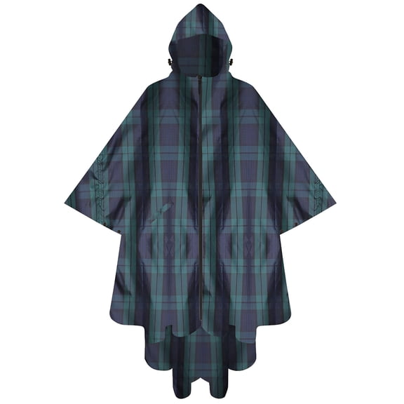 FLORNIX Rain Ponchos for Adults,Soft Fabric Raincoat for Women,Smooth Stitching Rain Ponchos for Women,Green