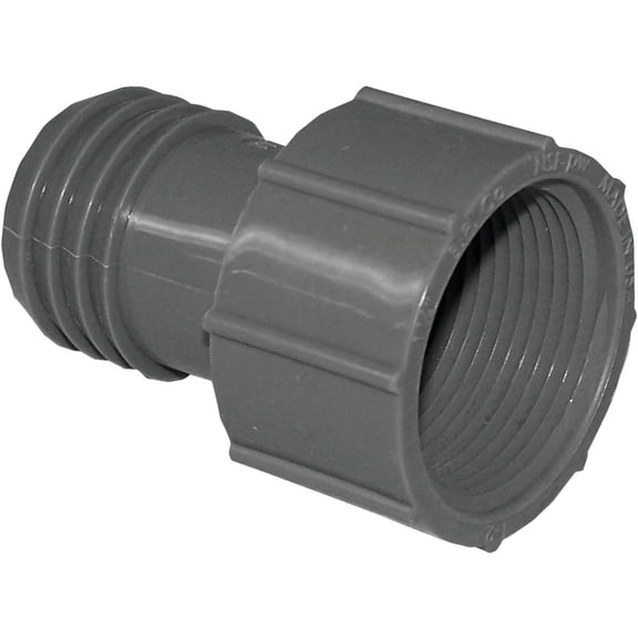 Boshart Polypropylene Pipe Adapter - 1-1/4 In. Insert x 1-1/4 In. FPT - 1 Pc