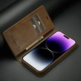 thumbnail image 2 of 2022 Ready: More Durable Leather iPhone 14/13/12/11 Pro/XS Max/Mini/XR/8/7 Plus SE Cover with Magnetic Flip, RFID Protection & Longer Life, 2 of 4