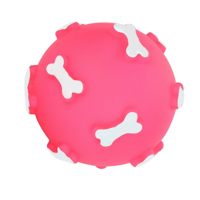 Bola para masticar para mascotas, vinilo no venenoso para exteriores, juguetes para masticar para la dentición de mascotas, bola puntiaguda para masticar, durabilidad probada en el tiempo
