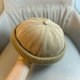 thumbnail image 2 of Winter Fisherman Hats Warm Knit Brimless Hat Retro Cap Adjustable, 2 of 3