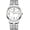 Silver White, variant on Easy-to-Read Men’s Quartz Watch Large Numbers Luminous Elastic Strap Stainless Steel Stretch Band Waterproof Watches