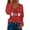 Red, variant on Aayomet Tops for Women Women's 2023 Fall Winter Casual Tops Long Sleeve Crewneck T-Shirts Loose Comfy Blouse,White L