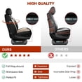 thumbnail image 6 of LAONNVIR Seat Covers Full Set Fit for Lincoln Nautilus 2019-2025 Waterproof Leather Automotive Seat Cushion Protector Black&Beige,FullSet(5Seat), 6 of 9