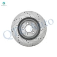 thumbnail image 4 of Front Drilled Slotted Disc Brake Rotors For 2009-2020 Dodge Challenger, 4 of 7