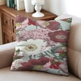 thumbnail image 4 of Farmhouse Vintage Floral Pillow Covers - 18x18 Inch, Set of 2 - Rustic Linen Decorative Cushion Cases for Living Room, Sofa, Bed Indoors & Outdoor Home Decor - Add Aesthetic to Your Space, 4 of 7