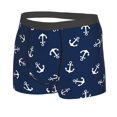 thumbnail image 2 of Balery Nautical Themed Simple Anchors Men's Boxer Briefs, Soft and Breathable Cotton Underwear with nylon Waistband-XX-Large, 2 of 9