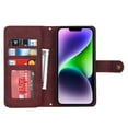 thumbnail image 5 of Feishell Compatible with for iPhone 12 Pro/12 Wallet Case Crossbody, Zipper Phone Case with RFID Blocking Card Holder Wrist Strap Leather Purse Gift for Women For iPhone 12/12 Pro, Winered, 5 of 10