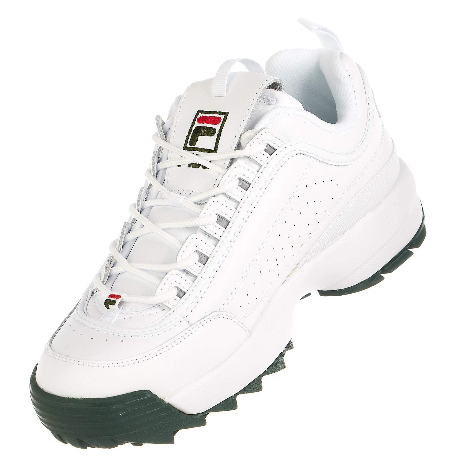 fila black and red sneakers