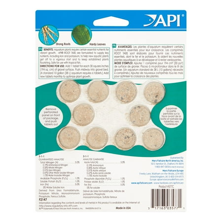 API Root Tabs Freshwater Aquarium Plant Fertilizer, 10 Tablets Per Box