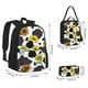 thumbnail image 2 of Easygdp Sunflowers Country Mochila para Niños y Niñas con Set de Caja de Almuerzo y Estuche para Lápices 3 en 1, Mochila Escolar Estampada para Adolescentes, 2 of 7