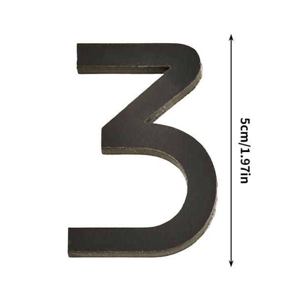 Placa de Número de Acrílico de 5 cm, Creando Decoración de Moda