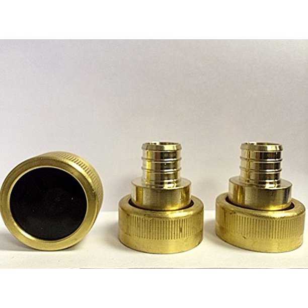 3 Piece Viega Supply Adapter Combo Kit (2) Viega 46414 PureFlow Zero Lead Brass PEX Crimp