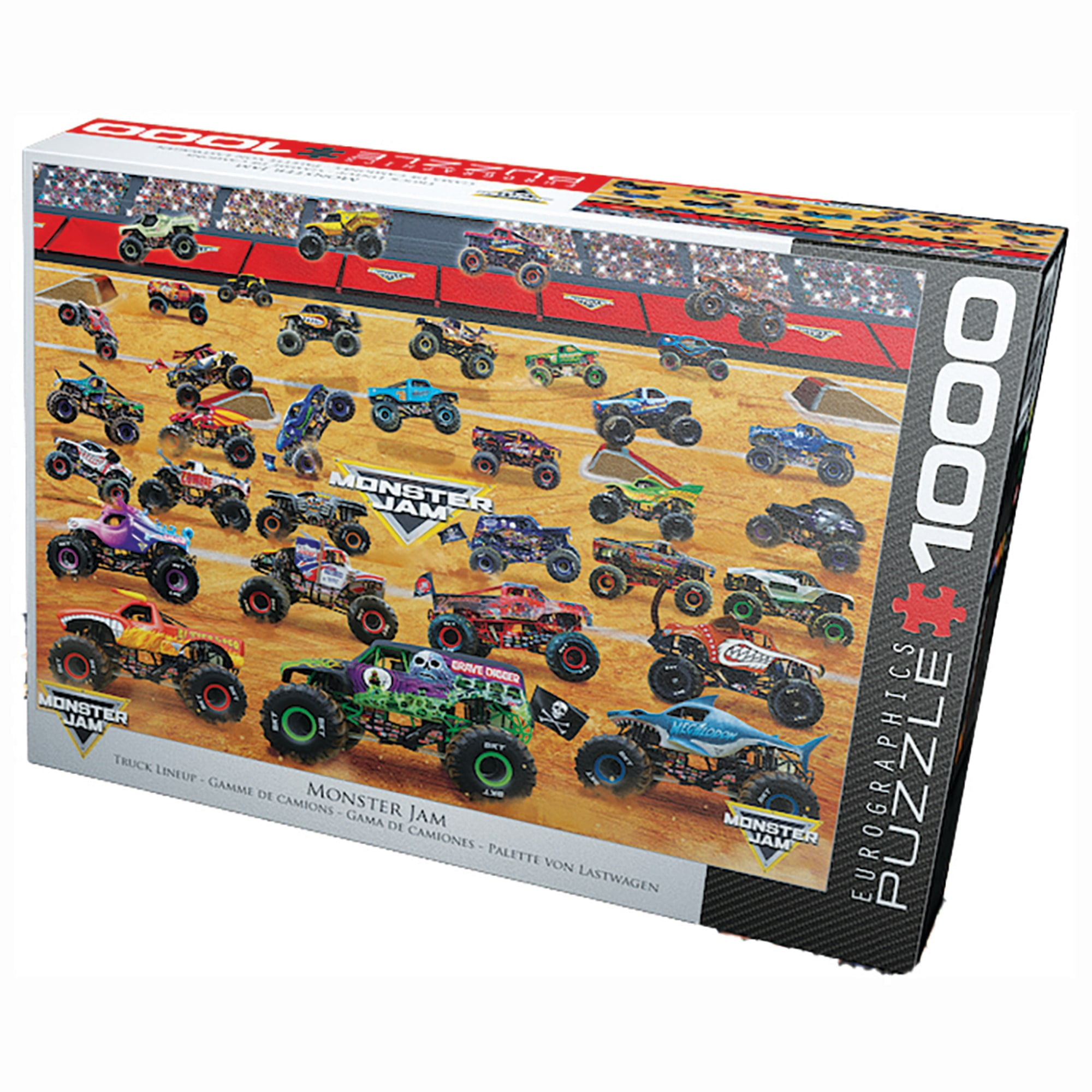 Eurographics: Monster Jam Truck Lineup - 1000-Piece Puzzle - 26.6" x 19.25" - Adult Jigsaw, Action-Packed Featuring Iconic Trucks, Officially Licensed