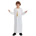 thumbnail image 2 of WUXIAN Child Arabic Thobe Thobe Long Sleeve Kaftan Crew Robe National Teenage Boys Long Sleeve Embroidered Robe Sets Arab Wear Robe Lovely Baby Streetwear, 2 of 9