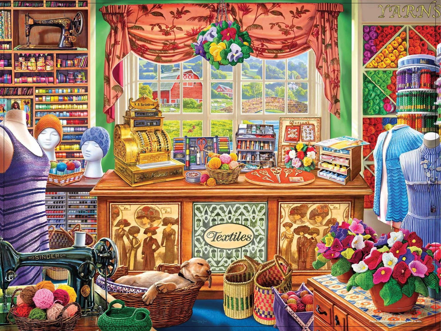 300-Piece Big Ben Jigsaw Puzzle, Wool Shop