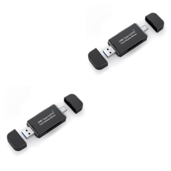 Lector de tarjetas Seitruly Adaptador de memoria USB 2 en 1 2Conjunto