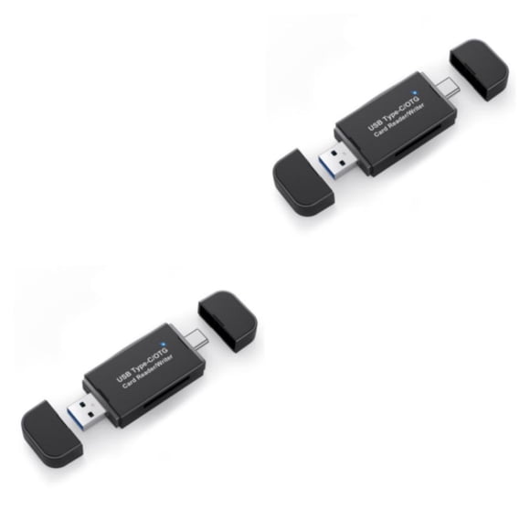 Lector de tarjetas Seitruly Adaptador de memoria USB 2 en 1 2Conjunto