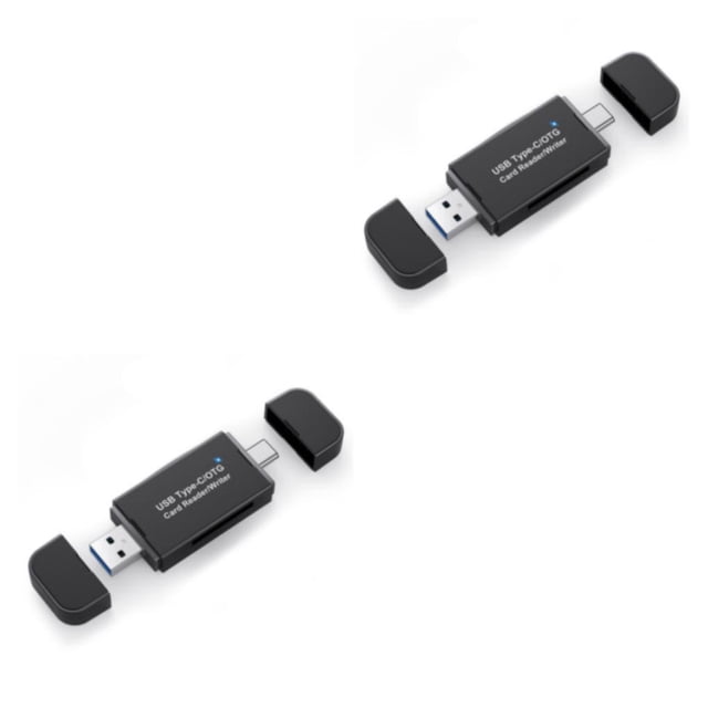 Lector de tarjetas Seitruly Adaptador de memoria USB 2 en 1 2Conjunto