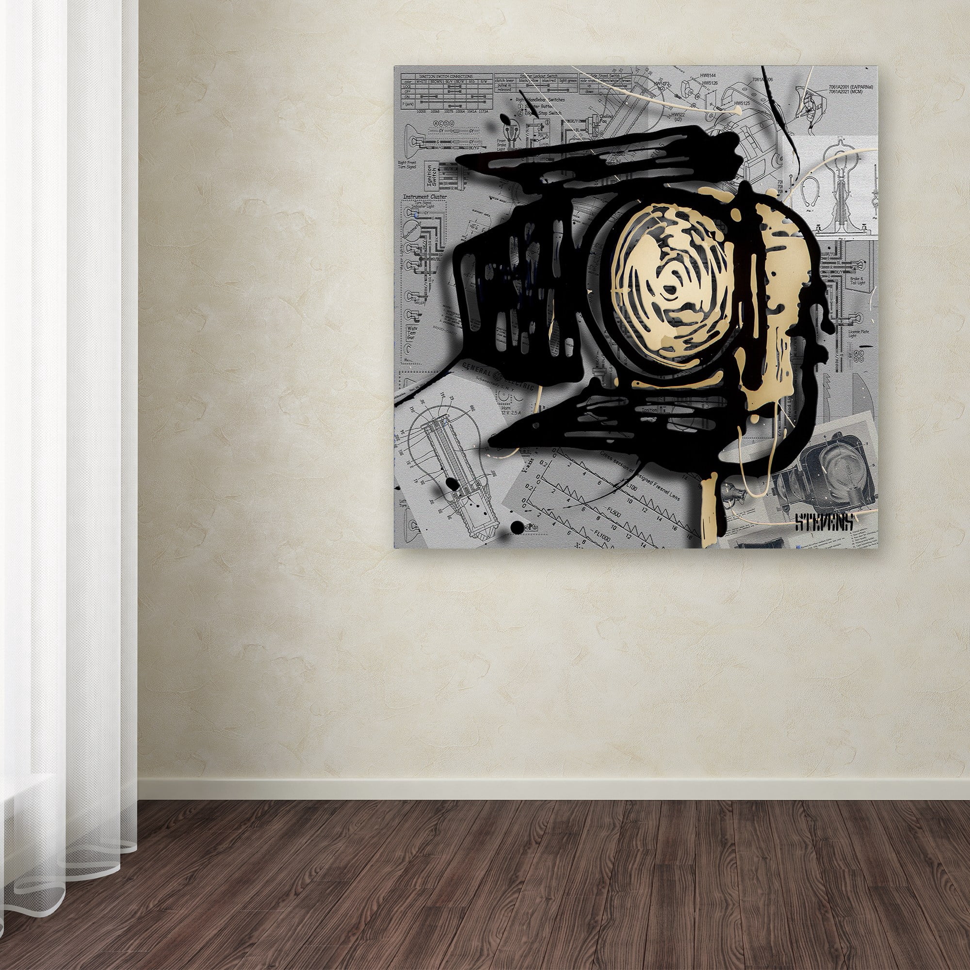 Trademark Fine Art "Movie Light" Canvas Art by Roderick Stevens