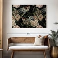 thumbnail image 3 of Elephant Stock Dark Floral Wall Art - Horizontal Canvas Wall Art - Living Room Wall Decor - Floral And Botanical Canvas - Black And Gray Decor - 48" x 32", 3 of 8