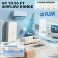thumbnail image 6 of Dextrus 17 SEER2 9000 BTU (0.75 Ton) Mini Split Air Conditioner & Heat Pump, 115V Ductless AC, WiFi, 450 Sq. Ft., 6 of 10