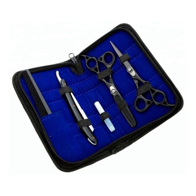 Kit de Tijeras Profesionales Estilista Barbero Trendy Shops 7 Pulgadas Acero Inoxidable Tijeras profesionales para cabello