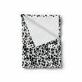 thumbnail image 2 of Dalmatian Dog Print Soft Flannel Fleece Blanket, Black and White Puppy Spots Fur Pattern Fun Spotted Pets Animal Desing, Cozy Plush for Indoor and Outdoor Use, 50" x 60", White Black, by Ambesonne, 2 of 6