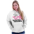 thumbnail image 5 of They Are Fake Real Ones Tried Kill Me Hoodie Sweatshirt Women Brisco Brands X, 5 of 6