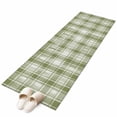thumbnail image 6 of Sage Green Plaid Kitchen Runner Rug 2x6 Washable Runners for Hallway Non Slip Modern Art Checkered Farmhouse Large Area Rug Indoor Floor Carpet for Bathroom Laundry Entryway Bedroom Living Room, 6 of 8