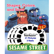 Sesame Shapes, Colors and Sizes - View-Master 3 Reel Set - 21 3D Images - Grover, Bert, Ernie