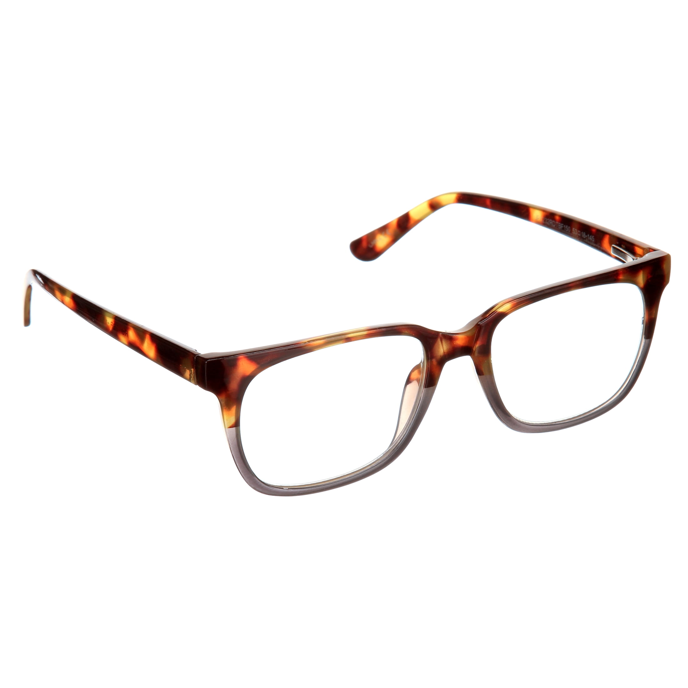 (2 pack) Jonas Paul Eyewear Blue Light Glasses, Tortoise / Blue Fade, Magnifying Acrylic Lens, Unisex