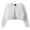 White, variant on Xyant Girls Cardigan Sweater Bolero Shrugs Toddler Kids Knitted Long Sleeve Button Closure Cropped Dress Up Jacket Tops Sweater for Toddler Girls (Pink,18-24 Months)