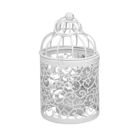 VerPetridure Hanging Bird Cage Candles Holder Retro Iron Candlestick Lantern Home Party Decor