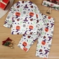 thumbnail image 5 of Tisuna Boys Halloween Pajama Set Soft Kids Sleepwear Pumpkin Printed Long Sleeve Outfit For Toddler And Comfortable Homewear White Size 18-24 Months, 5 of 8