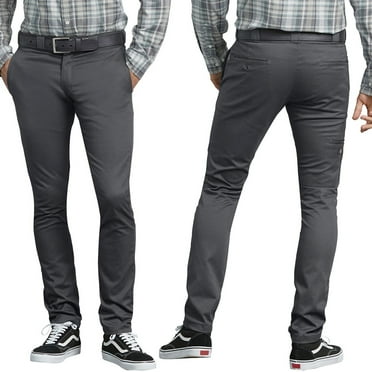 Dickies Men's Flex Skinny Straight Fit Work Pants Charcoal CH 30X32