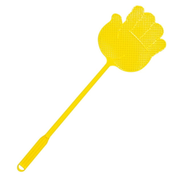 Fly Swatter, Heavy Duty Manual Fly Killer, Plastic Long Handle Flyswatter - Efficient & Reusable for Kitchens/Dining Room,Large Bug Swatters That Work for Indoor and Outdoor