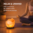 thumbnail image 2 of Himalayan Salt Lamp with Natural Crystal, Warm Glow Night Light Home Decor for Bedroom & Living Room, Decorative Mood Lighting, 2 of 11